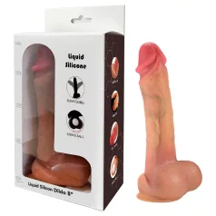  FeelSkin - ultra realistický dildo so semenníkmi - naturál (21 cm)