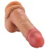 FeelSkin - ultra realistický dildó so semenníkmi (prírodný, 12,5 cm)