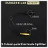 DG-LAB - rozdeľovač elektród z 2,5 mm zásuvky na 2 mm (čierny)