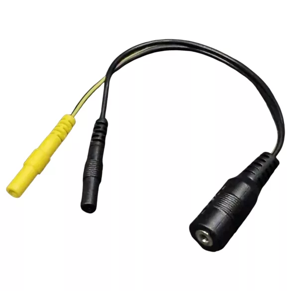 DG-LAB - rozdeľovač elektród z 2,5 mm zásuvky na 2 mm (čierny)