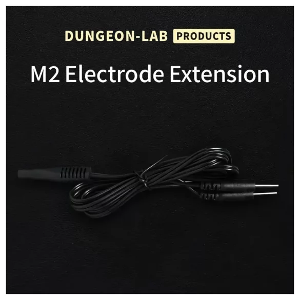 DG-LAB - 2 mm predlžovací a rozbočovací kábel k elektródam (čierny)