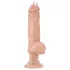 Blush Bad Boy - vibrátor s piercingom - 33 cm - telová farba