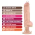 Blush Bad Boy - vibrátor s piercingom - 33 cm - telová farba