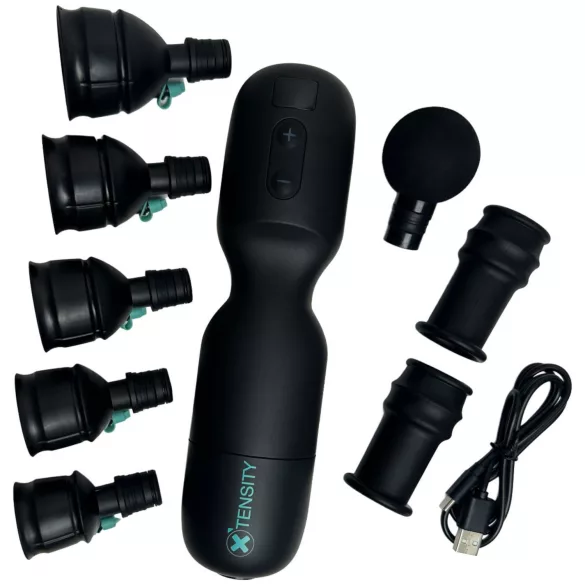 Xtensity 1 - masturbátor pre mužov - vákuový pulzujúci - čierny