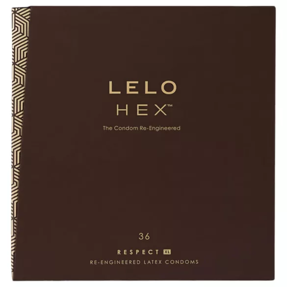LELO Hex Respect XL - kondómy XL - tenké latexové - balenie 36 ks