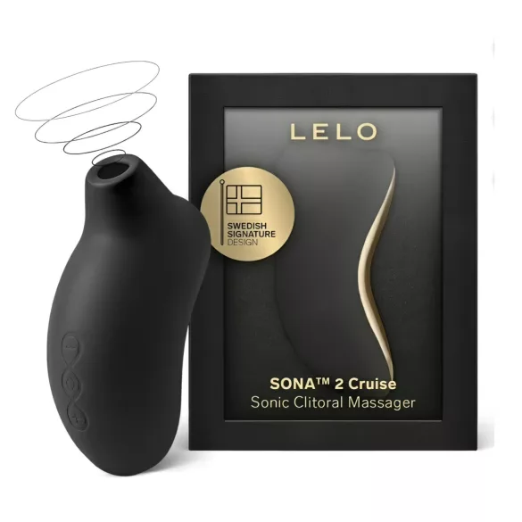 LELO Sona 2 Cruise - stimulátor klitorisu s vlnami - čierny