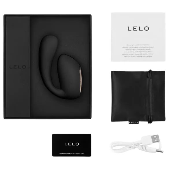 LELO Ida Wave - Aplikáciou ovládaný vibrujúco-rotujúci vibrátor (čierny)
