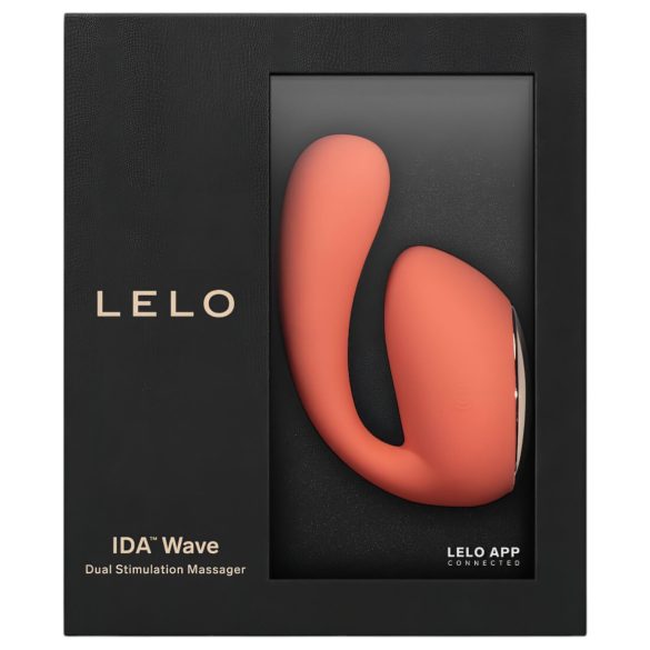 LELO Ida Wave - vibračný rotačný vibrátor na diaľkové ovládanie - koralový