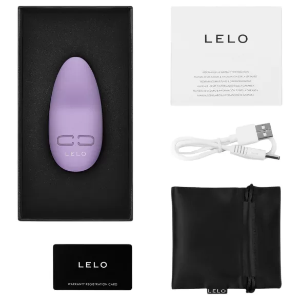 LELO - vibrátor na klitoris - nabíjateľný vodotesný - fialový