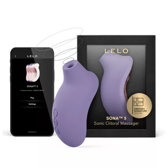 LELO Sona 3 - stimulátor klitorisu na vlny - levanduľová farba
