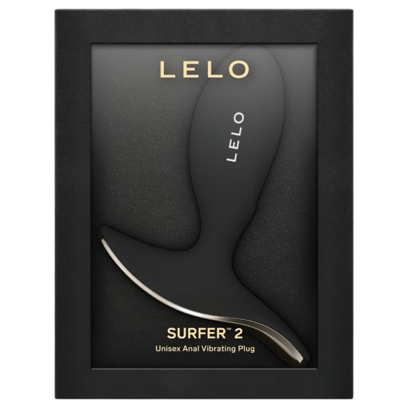 LELO Surfer - inteligentný vibračný análny plug (čierny)