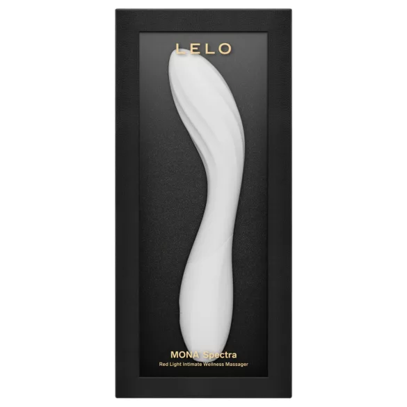 LELO Mona Spectra - inteligentný vibrátor na bod G s LED svetlom (biely)