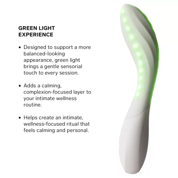 LELO Mona Spectra - inteligentný vibrátor na bod G s LED svetlom (biely)