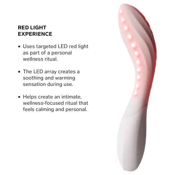 LELO Mona Spectra - inteligentný vibrátor na bod G s LED svetlom (biely)