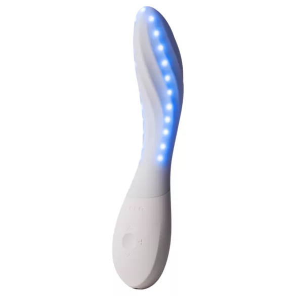 LELO Mona Spectra - inteligentný vibrátor na bod G s LED svetlom (biely)