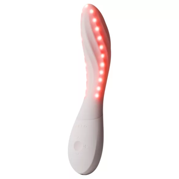 LELO Mona Spectra - inteligentný vibrátor na bod G s LED svetlom (biely)