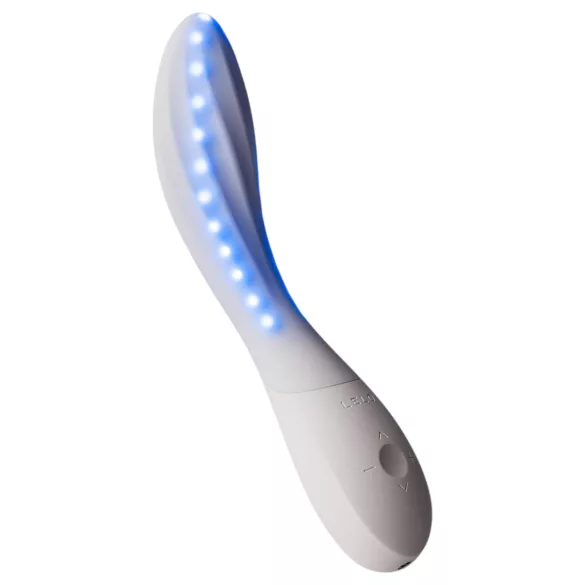 LELO Mona Spectra - inteligentný vibrátor na bod G s LED svetlom (biely)