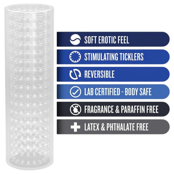 M For Man - erekčný krúžok na penis - priehľadný