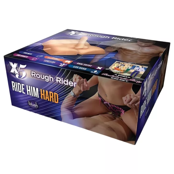 Blush X5 Rough Rider - mužský torzo - realistický - naturálna farba