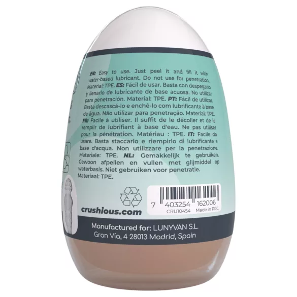Crushious Ezy Egg The Novice - masturbačné vajíčko (telovej farby)