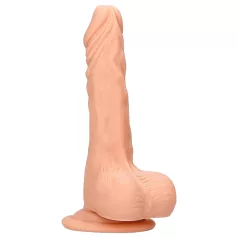   RealRock - realistický dildó s semenníkmi - 17 cm - telová farba