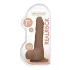 RealRock - realistický dildó s semenníkmi - 17 cm - tmavý odtieň