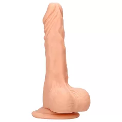   RealRock - realistický dildó s semenníkmi - 20 cm - naturálna farba