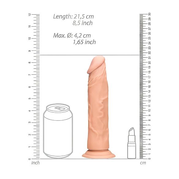 RealRock - realistický dildo - 20 cm - telová farba
