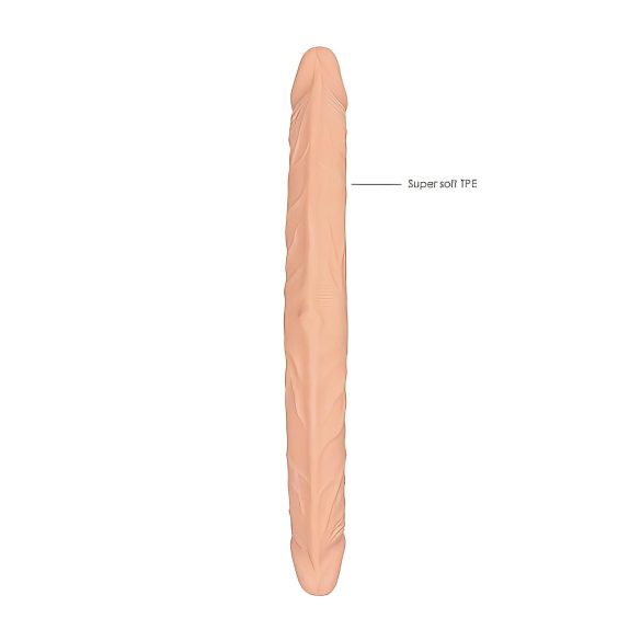 RealRock - dvojitý dildo - 36 cm - telová farba