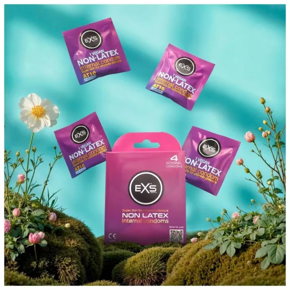 EXS Internal Condom - bezlatexový ženský kondóm (4 ks)