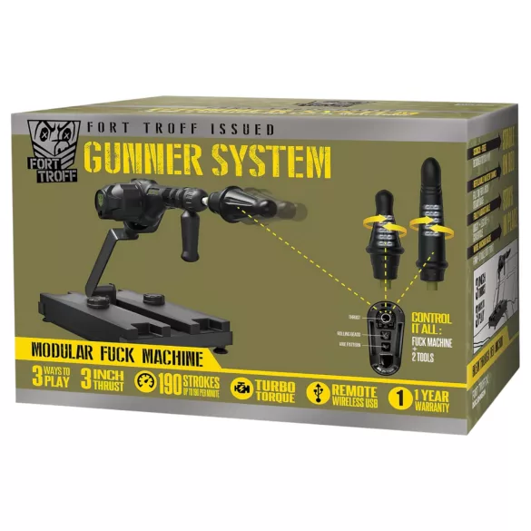 Doc Johnson Gunner System - sex stroj - čierny
