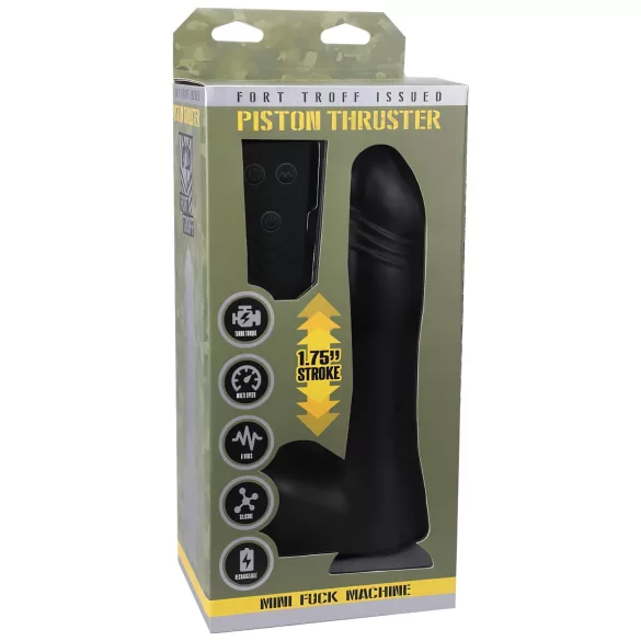 Doc Johnson - mini lökací vibrátor s rádiovým ovládaním - čierny