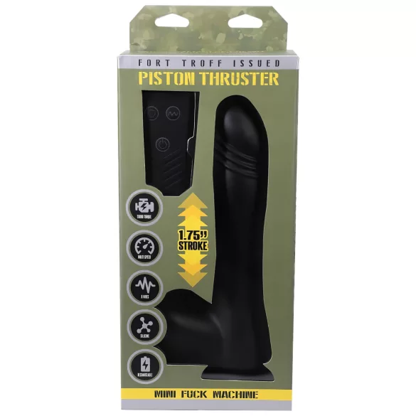 Doc Johnson - mini lökací vibrátor s rádiovým ovládaním - čierny