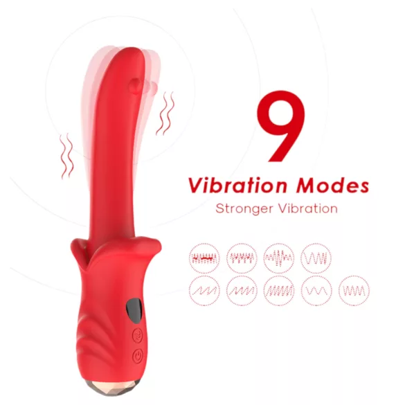 Bestoy - vibrátor na G bod - vodotesný - červený