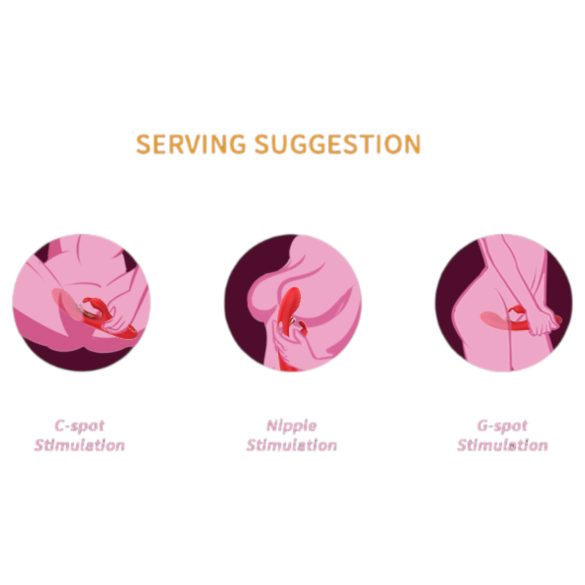 Bestoy - vibrátor na bod G a klitoris - červený