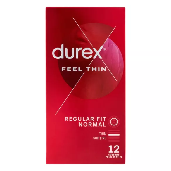 Durex Feel Thin - ultra tenké kondómy - prirodzený pocit - 12 ks