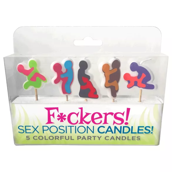 F*ckers! - sviečky na sexuálne polohy - sada 5 kusov