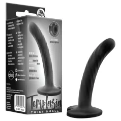   Temptasia Twist Small - prísavkový, skrútený dildo (čierny)