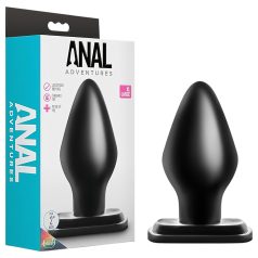 Anal Adventures XL - extra veľký análny kolík (čierny)