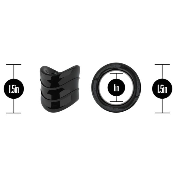 Stay Hard - erekčný krúžok - čierny