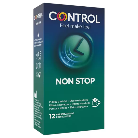 Control - kondómy s vrúbkami pre oddialenie ejakulácie - 12 ks