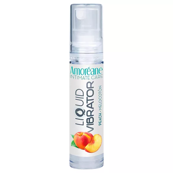 Amoréane - tekutý vibračný stimulačný lubrikant broskyňa (10 ml)