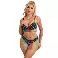 Subblime 952440 - dúhová sieťovaná súprava (S-L)
