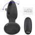 Addicted Toys - análny vibrátor s pohybujúcim sa jazykom - čierny