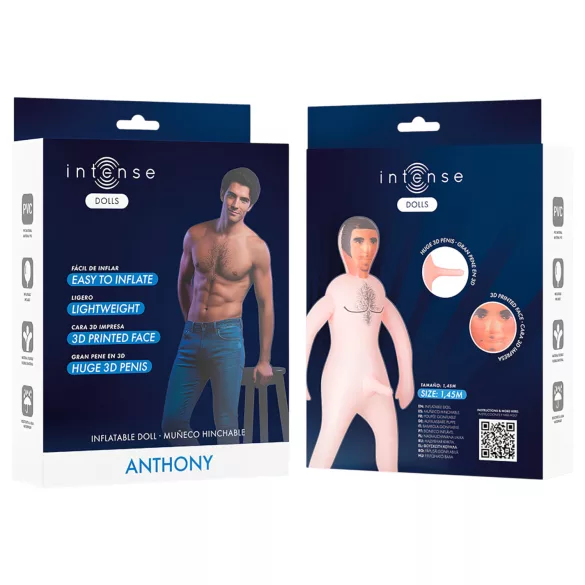 Intense Dolls Anthony - nafukovací muž - realistický gumový pán