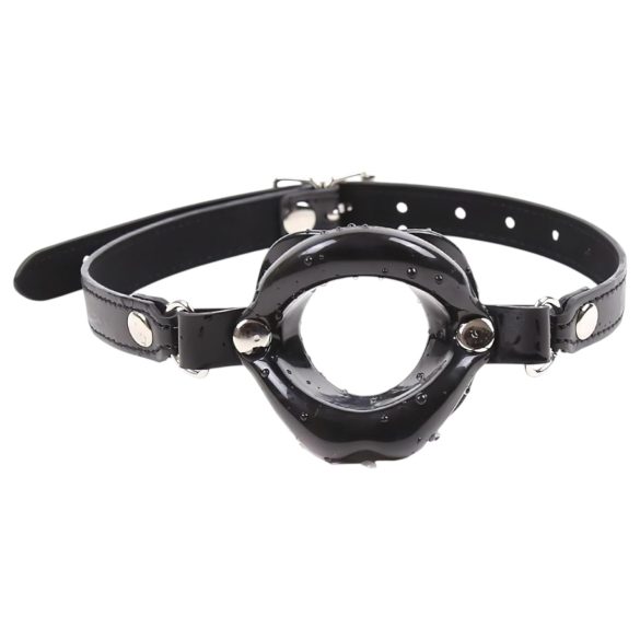 Latetobed - ústny kolík v tvare úst - silikón - čierny