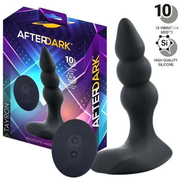 AfterDark - vibračný masážny prístroj na prostatu (čierny)