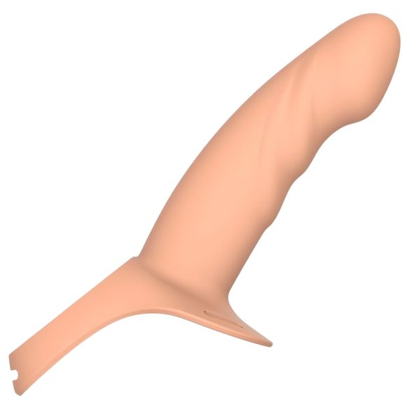 Action StrapOn S - nasadzovací dutý dildo - naturálna farba