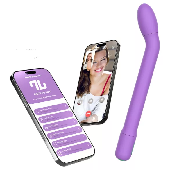 Adalet Gently - vibrátor na bod G a prostatu - smart funkcia - fialová
