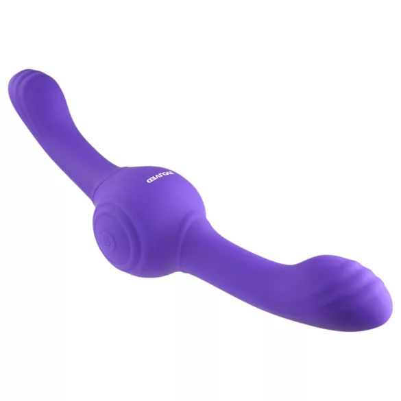 Evolved - dvojitý vibrátor s vibračnou funkciou - nabíjací, fialový